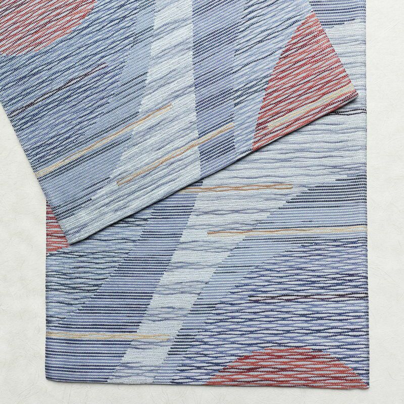 袋帯 六通柄 美品 フォーマル用 正絹 幾何学柄・抽象柄 帯 青・紺_画像13