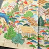 振袖 正絹 風景柄 袷仕立て 身丈172.5cm 裄丈67cm 箔 金彩 フォーマル 二十歳 レトロ 着物 クリーム_画像4