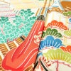 振袖 正絹 風景柄 袷仕立て 身丈172.5cm 裄丈67cm 箔 金彩 フォーマル 二十歳 レトロ 着物 クリーム_画像9
