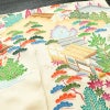 振袖 正絹 風景柄 袷仕立て 身丈172.5cm 裄丈67cm 箔 金彩 フォーマル 二十歳 レトロ 着物 クリーム_画像15