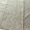 紬 正絹 木の葉・植物柄 袷仕立て 身丈161.5cm 裄丈64.5cm 着物 グレー_画像4