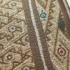袋帯 六通柄 美品 一般用 正絹 幾何学柄・抽象柄 帯 茶_画像4
