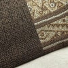 袋帯 六通柄 美品 一般用 正絹 幾何学柄・抽象柄 帯 茶_画像17