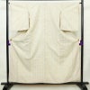 紬 正絹 幾何学柄・抽象柄 袷仕立て 身丈158cm 裄丈65.5cm 着物 白_画像1