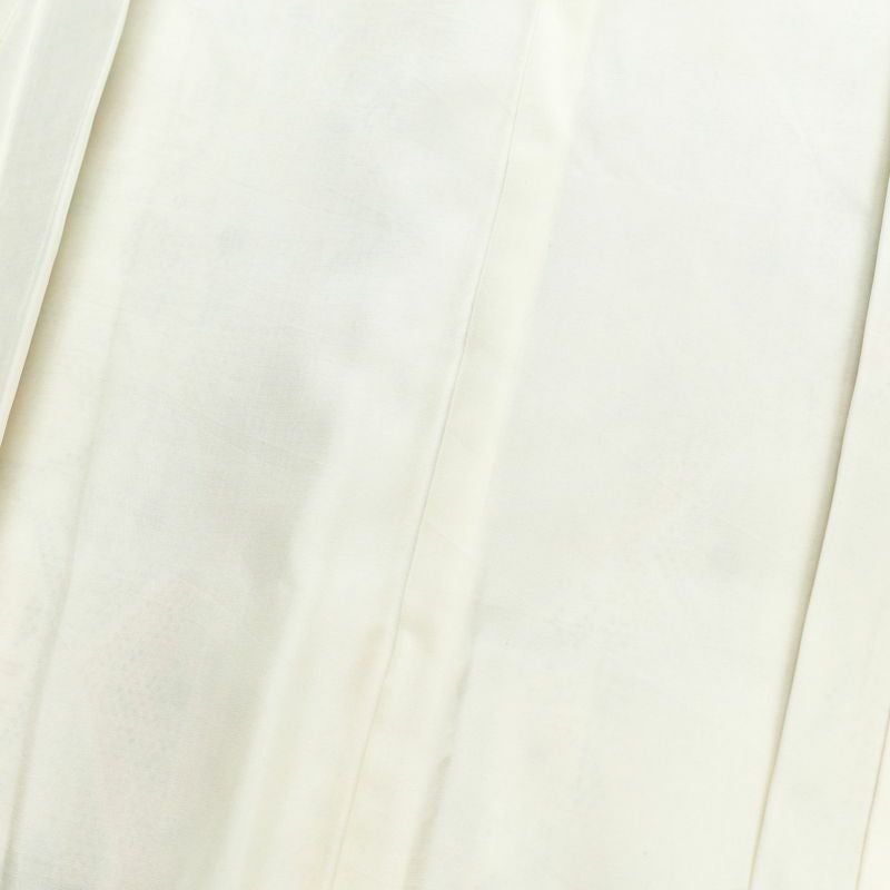 紬 正絹 幾何学柄・抽象柄 袷仕立て 身丈158cm 裄丈65.5cm 着物 白_画像15