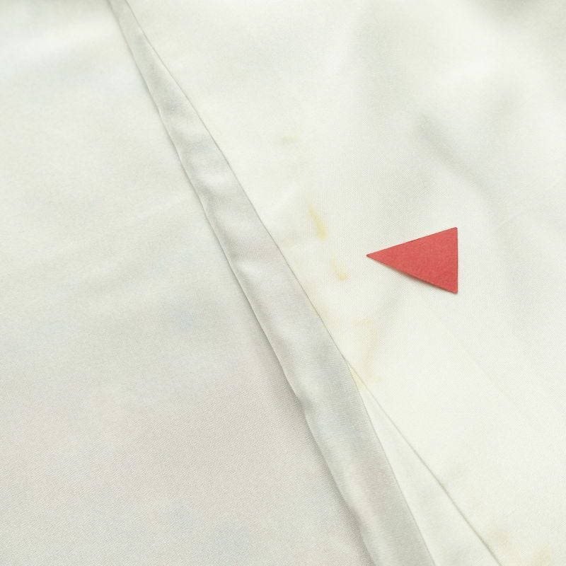 小紋 落款入り 縮緬 総柄 正絹 袷仕立て 身丈159.5cm 裄丈63.5cm 着物 くすみピンク ピンク_画像18