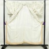 小紋 正絹 花柄 袷仕立て 身丈154.5cm 裄丈64.5cm 箔 着物 グレー_画像3