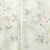 小紋 正絹 花柄 袷仕立て 身丈154.5cm 裄丈64.5cm 箔 着物 グレー_画像6