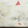 小紋 正絹 花柄 袷仕立て 身丈154.5cm 裄丈64.5cm 箔 着物 グレー_画像14