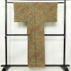 小紋 良品 縮緬 総柄 正絹 幾何学柄・抽象柄 袷仕立て 身丈153cm 裄丈66cm 着物 多色使い_画像2