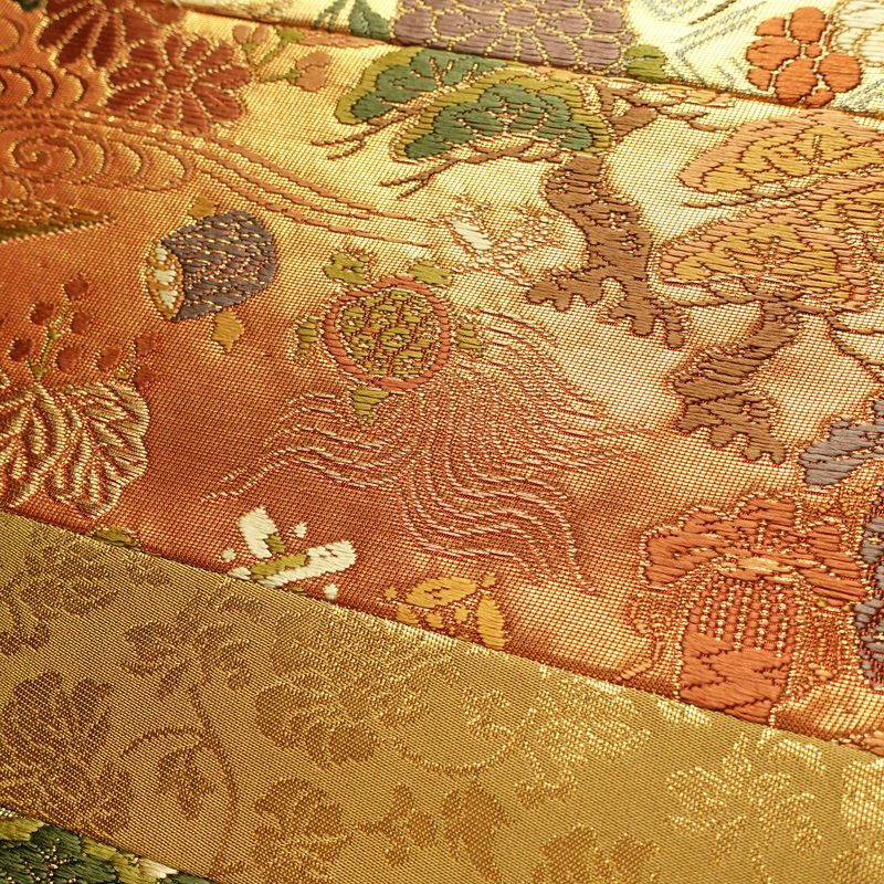 袋帯 六通柄 良品 フォーマル用 正絹 箔 金糸 帯 多色使い_画像3