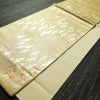 袋帯 六通柄 フォーマル用 正絹 人物・動物柄 箔 帯 黄・黄土色_画像10