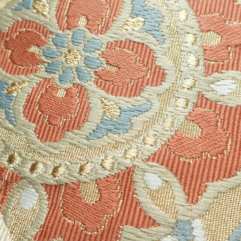 名古屋帯 太鼓柄 良品 正絹 幾何学柄・抽象柄 松葉仕立て 金糸 帯 金・銀_画像3