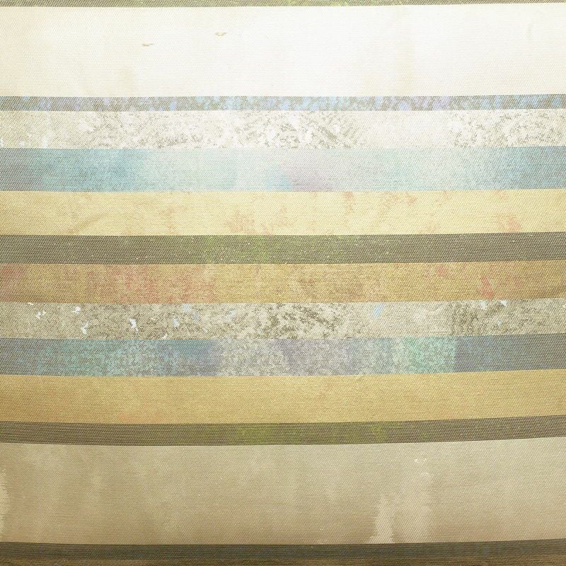 袋帯 六通柄 フォーマル用 正絹 縞柄・線柄 箔 帯 多色使い_画像2