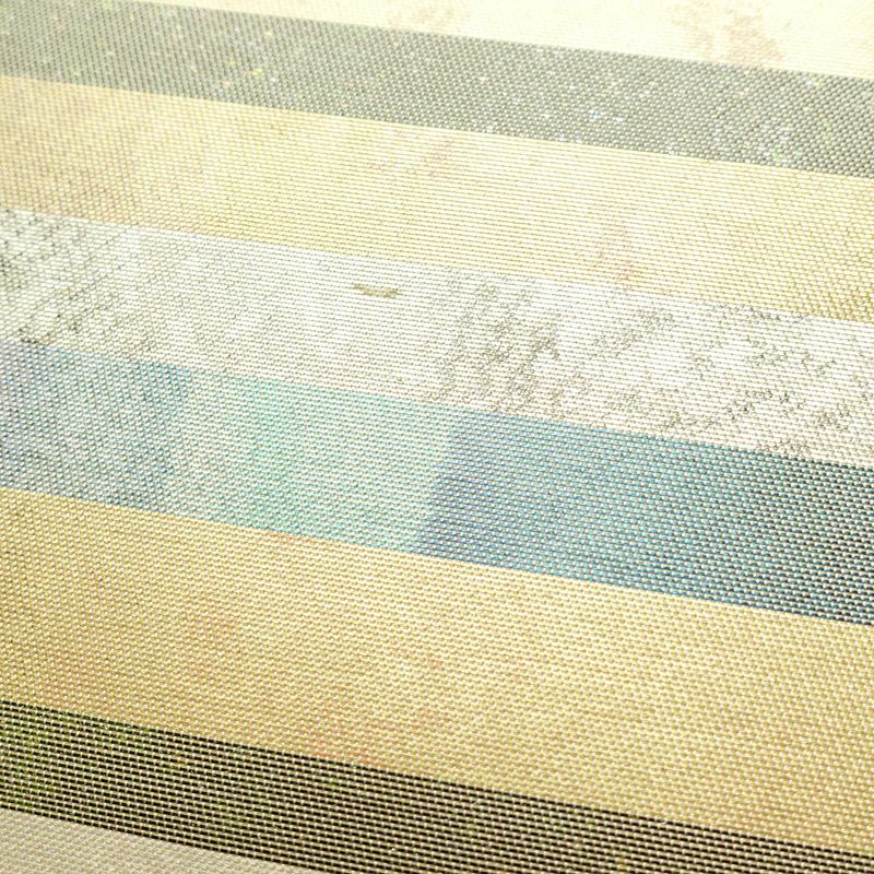 袋帯 六通柄 フォーマル用 正絹 縞柄・線柄 箔 帯 多色使い_画像3