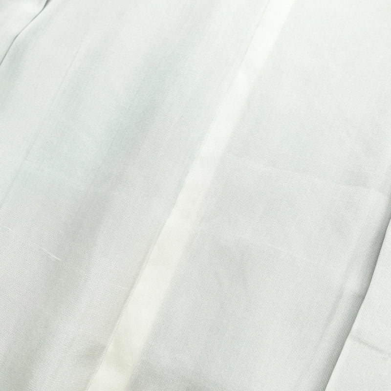 紬 正絹 幾何学柄・抽象柄 袷仕立て 身丈161.5cm 裄丈65.5cm 着物 青・紺_画像19