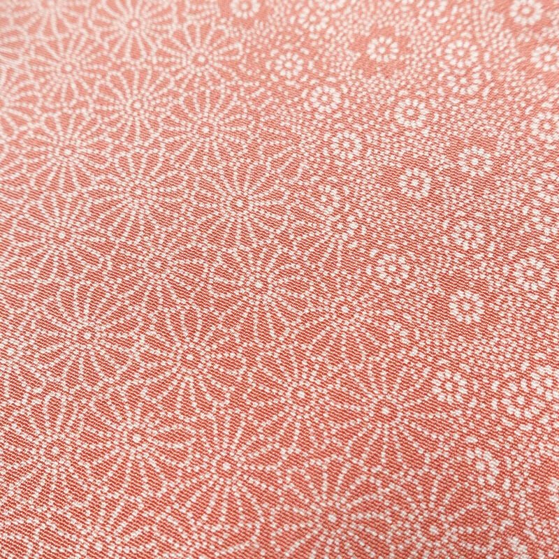 小紋 木下正夫 落款入り 縮緬 一つ紋付き 江戸小紋 付下小紋 正絹 花柄 袷仕立て 身丈152.5cm 裄丈65cm 着物 ピンク_画像8