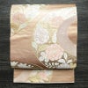 袋帯 六通柄 フォーマル用 正絹 花柄 箔 金糸 帯 サーモンピンク ピンク_画像1