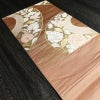 袋帯 六通柄 フォーマル用 正絹 花柄 箔 金糸 帯 サーモンピンク ピンク_画像19