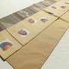 袋帯 六通柄 一般用 正絹 その他の柄 帯 黄・黄土色_画像8