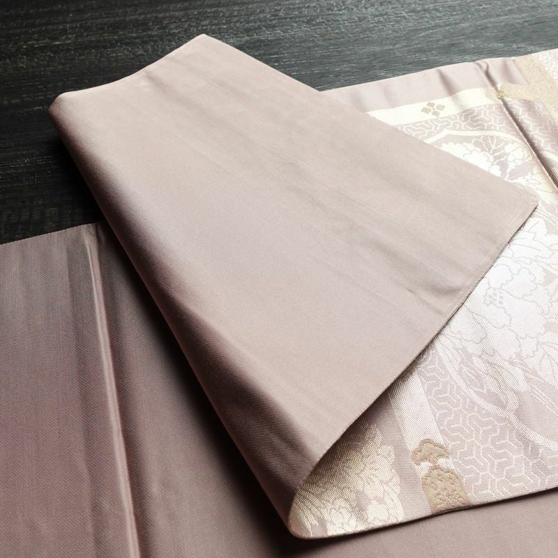 袋帯 六通柄 フォーマル用 正絹 花柄 箔 刺繍 帯 ピンク_画像10