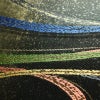 袋帯 六通柄 フォーマル用 正絹 流水・波柄 箔 金糸 帯 黒_画像6