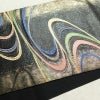 袋帯 六通柄 フォーマル用 正絹 流水・波柄 箔 金糸 帯 黒_画像11