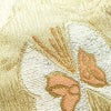 袋帯 六通柄 フォーマル用 正絹 蝶・昆虫柄 箔 金糸 帯 金・銀_画像6