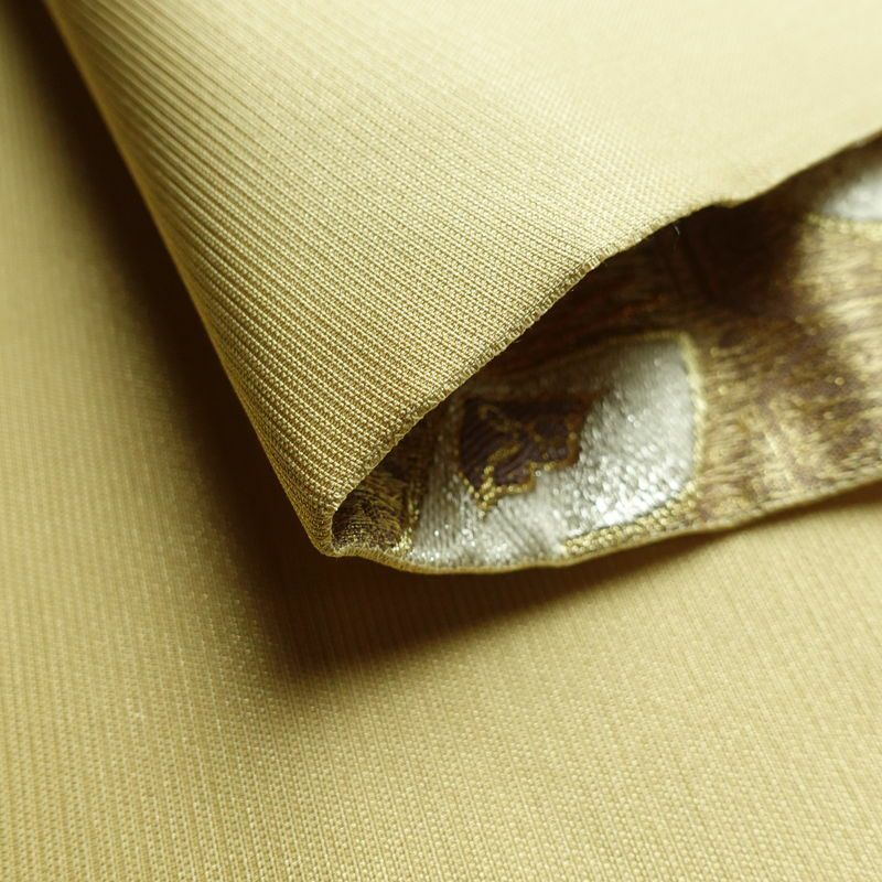 袋帯 六通柄 フォーマル用 正絹 蝶・昆虫柄 箔 金糸 帯 金・銀_画像10