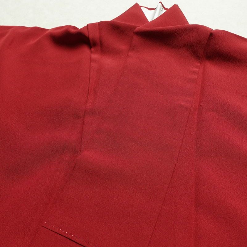 振袖 縮緬 金駒刺繍 正絹 古典柄 袷仕立て 身丈156.5cm 裄丈64cm 刺繍 金糸 フォーマル 着物 赤・朱_画像18