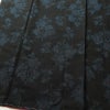 大島紬 しつけ糸付き 正絹 木の葉・植物柄 袷仕立て 身丈170cm 裄丈69.5cm 着物 黒_画像4