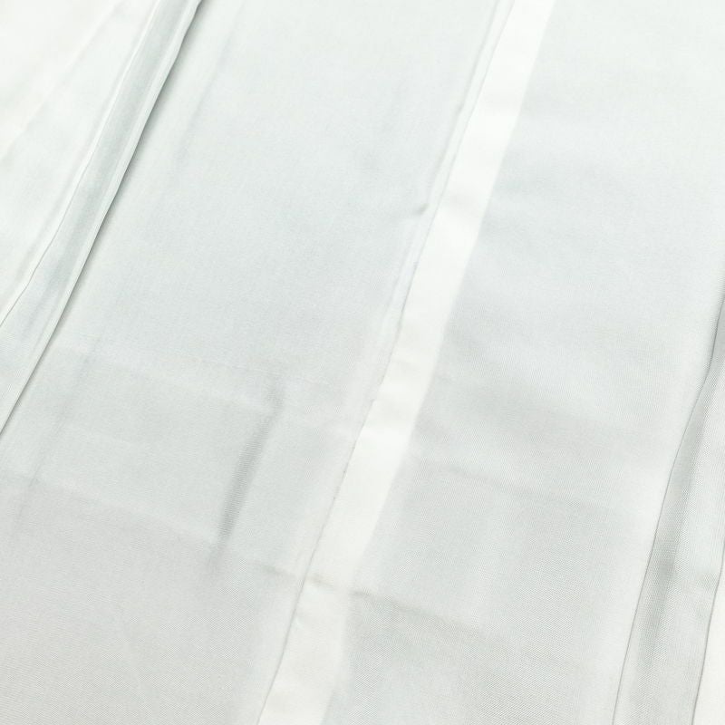 大島紬 しつけ糸付き 正絹 木の葉・植物柄 袷仕立て 身丈170cm 裄丈69.5cm 着物 黒_画像16