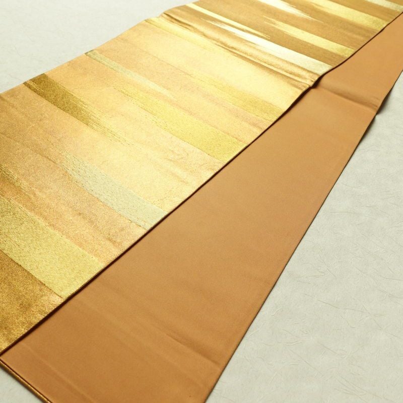 袋帯 太鼓柄 フォーマル用 正絹 花柄 箔 金糸 帯 金・銀_画像10