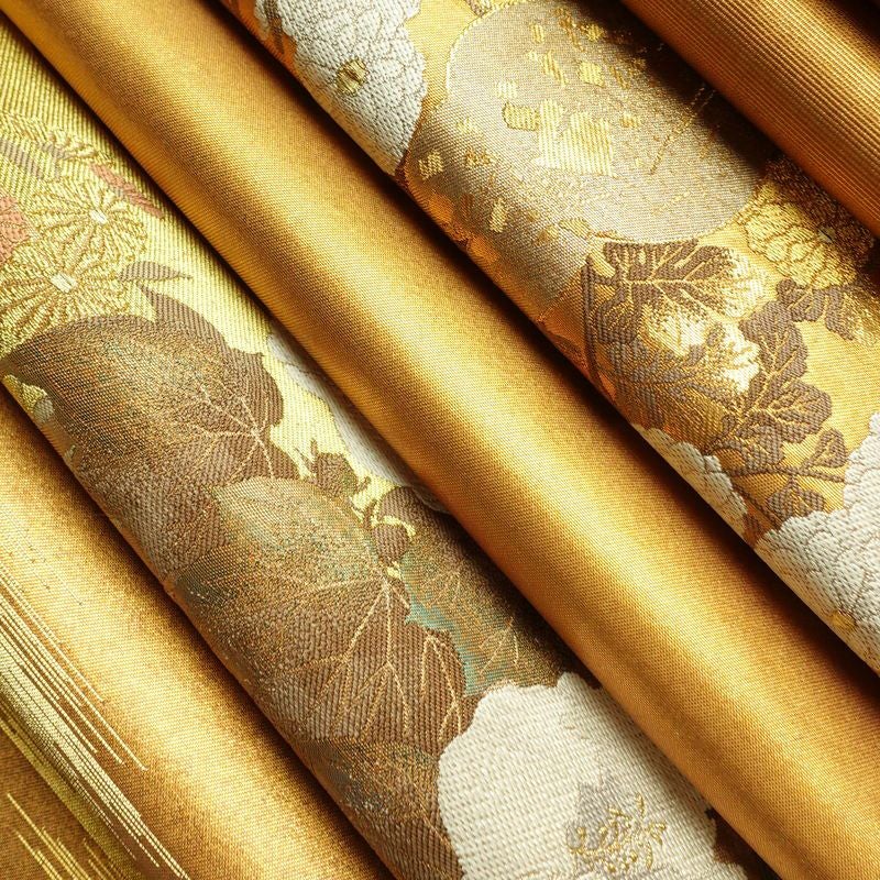 袋帯 太鼓柄 フォーマル用 正絹 花柄 箔 金糸 帯 金・銀_画像21