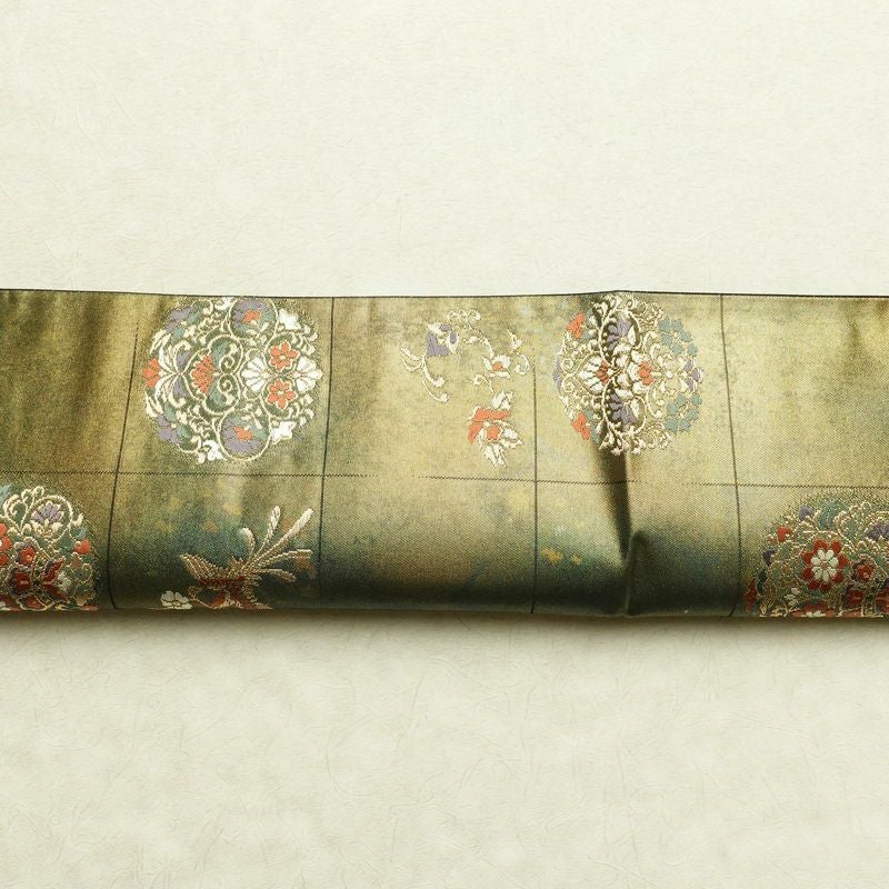 袋帯 六通柄 フォーマル用 正絹 幾何学柄・抽象柄 箔 帯 多色使い_画像16