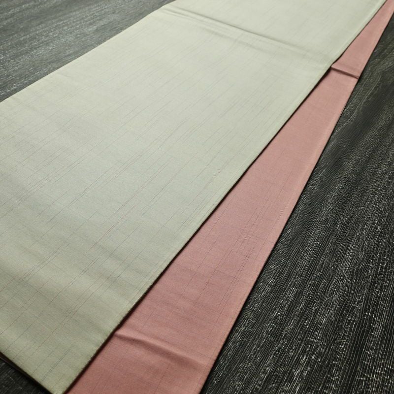 袋帯 太鼓柄 一般用 正絹 幾何学柄・抽象柄 刺繍 帯 グレー_画像9