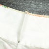 小紋 縮緬 総柄 正絹 花柄 袷仕立て 身丈166cm 裄丈65.5cm 一部しつけ糸付き 着物 クリーム_画像18