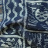 紬 正絹 幾何学柄・抽象柄 袷仕立て 身丈166cm 裄丈66cm 着物 青・紺_画像21