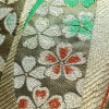 袋帯 未仕立て 六通柄 良品 フォーマル用 正絹 縞柄・線柄 箔 金糸 帯 金・銀_画像3