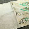 袋帯 未仕立て 六通柄 良品 フォーマル用 正絹 縞柄・線柄 箔 金糸 帯 金・銀_画像16