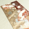 袋帯 全通柄 フォーマル用 正絹 古典柄 箔 金糸 扇子 帯 ベージュ_画像19