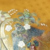 付け下げ 良品 正絹 袷仕立て 身丈158.5cm 裄丈66cm 箔 金彩 着物 黄・黄土色_画像7