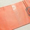 名古屋帯 六通柄 良品 正絹 古典柄 名古屋仕立て 帯 サーモンピンク ピンク_画像16