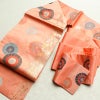 名古屋帯 六通柄 良品 正絹 古典柄 名古屋仕立て 帯 サーモンピンク ピンク_画像18