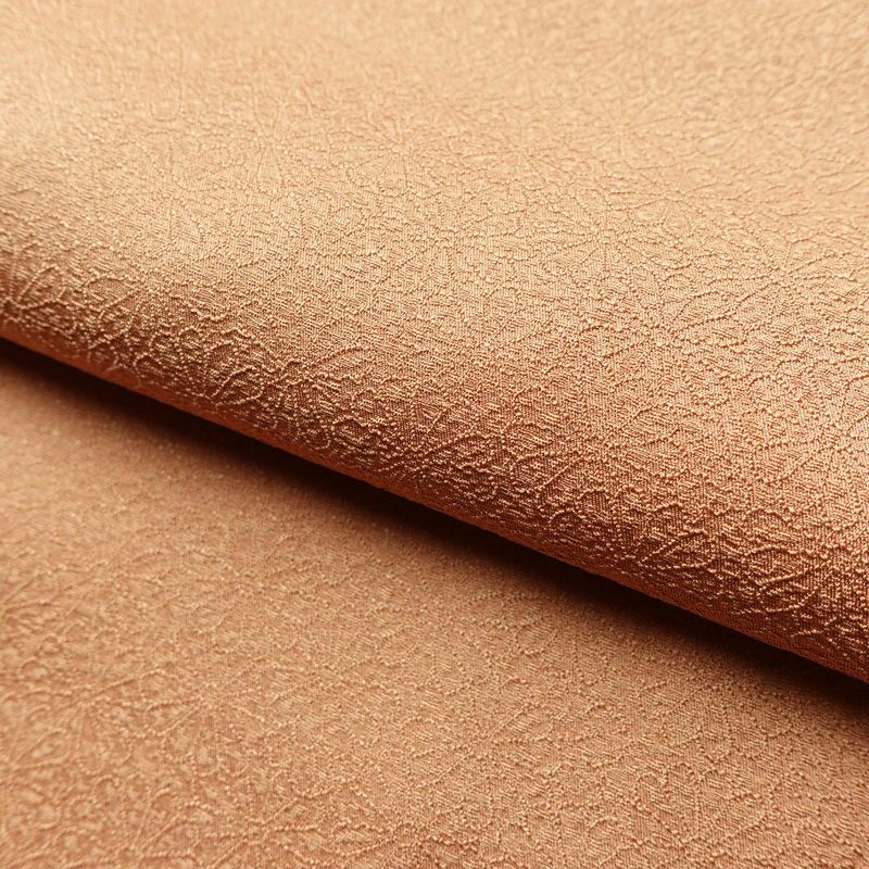 色無地 良品 一つ紋付き 正絹 花柄 袷仕立て 身丈158cm 裄丈64cm 一部しつけ糸付き フォーマル 着物 茶_画像20