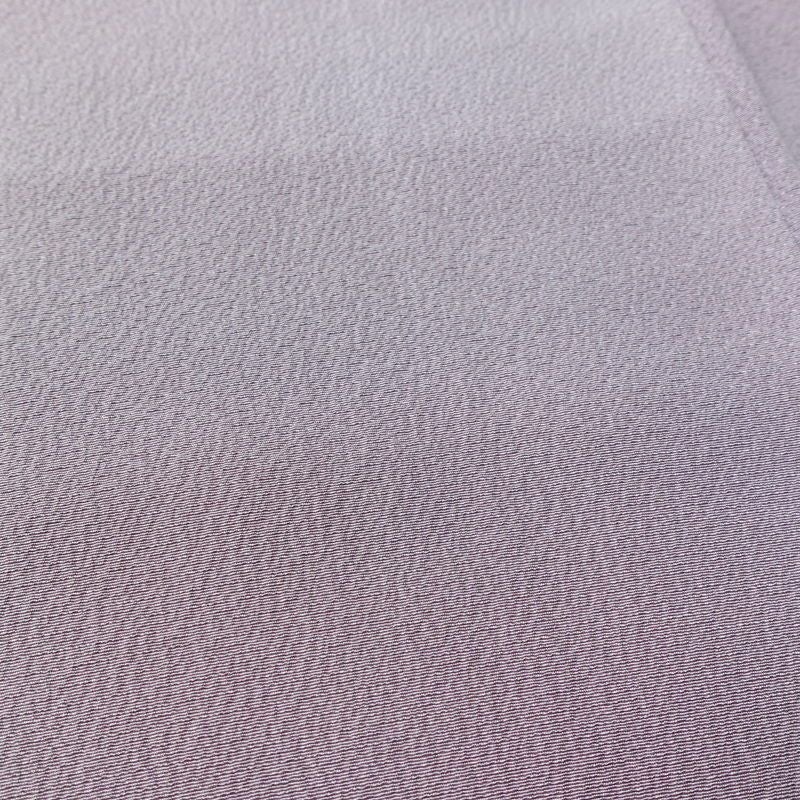 小紋 良品 斉藤三才 落款入り 縮緬 正絹 その他の柄 袷仕立て 身丈166cm 裄丈67cm 着物 紫・藤色_画像8