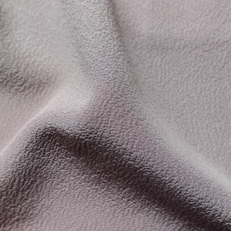 小紋 良品 斉藤三才 落款入り 縮緬 正絹 その他の柄 袷仕立て 身丈166cm 裄丈67cm 着物 紫・藤色_画像21