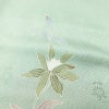 訪問着 良品 しつけ糸付き 綸子 正絹 花柄 袷仕立て 身丈163.5cm 裄丈68cm フォーマル 着物 緑・うぐいす色_画像8