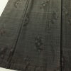 大島紬 古代染色純泥染 良品 証紙あり 正絹 幾何学柄・抽象柄 袷仕立て 身丈162cm 裄丈63cm 一部しつけ糸付き 着物 茶_画像4