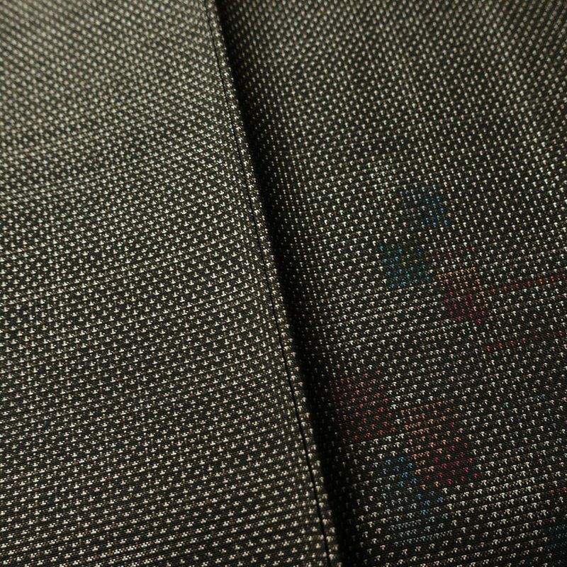 大島紬 古代染色純泥染 良品 証紙あり 正絹 幾何学柄・抽象柄 袷仕立て 身丈162cm 裄丈63cm 一部しつけ糸付き 着物 茶_画像11